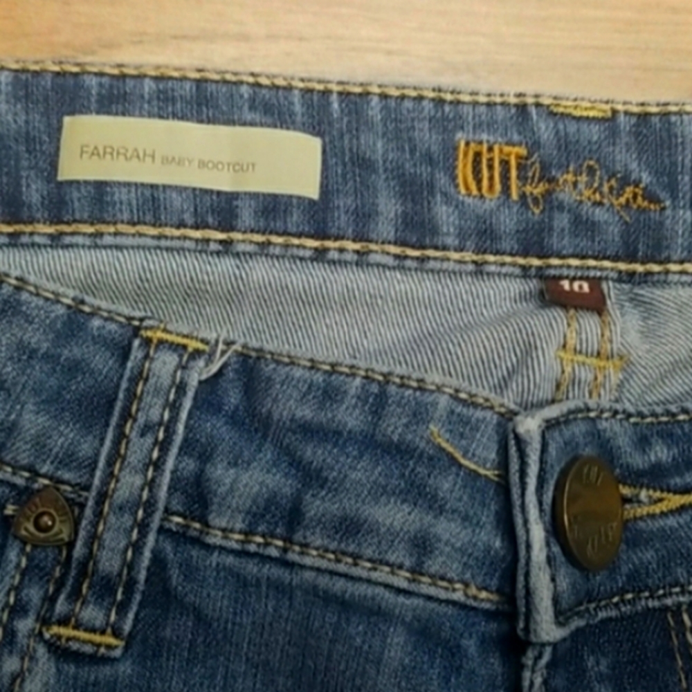 Kut From The Kloth Jeans Kut From The Kloth Farrah Baby Boot Bootcut Denim Jeans - Picture 11 of 12